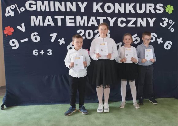 Gminny Konkurs Matematyczny klas I- III.